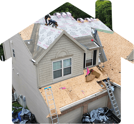 Workers replacing a house's roof. | The Bearded Contractor